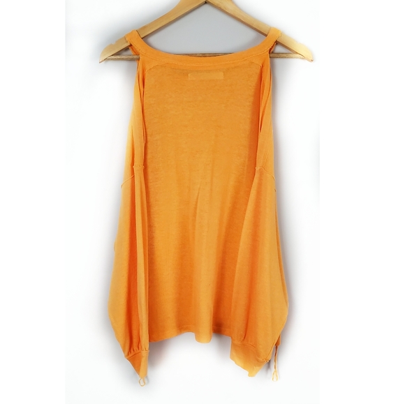 We the Free Tangerine Chill Out Long Sleeve Top - Picture 3 of 8